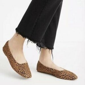 New Madewell Cory Flats in Leopard Calf hair